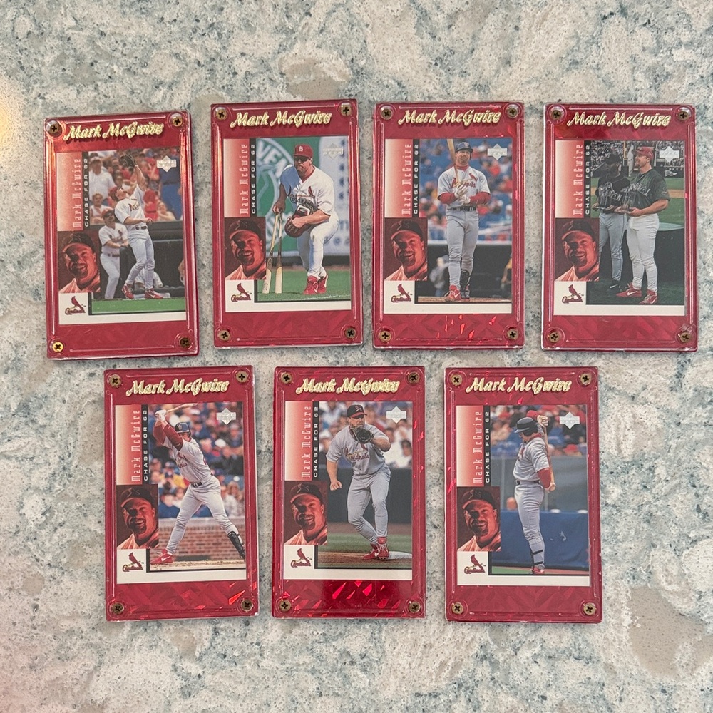 Mark McGwire Baseball Card Set 1998 upper deck factory sealed cases chase for 62